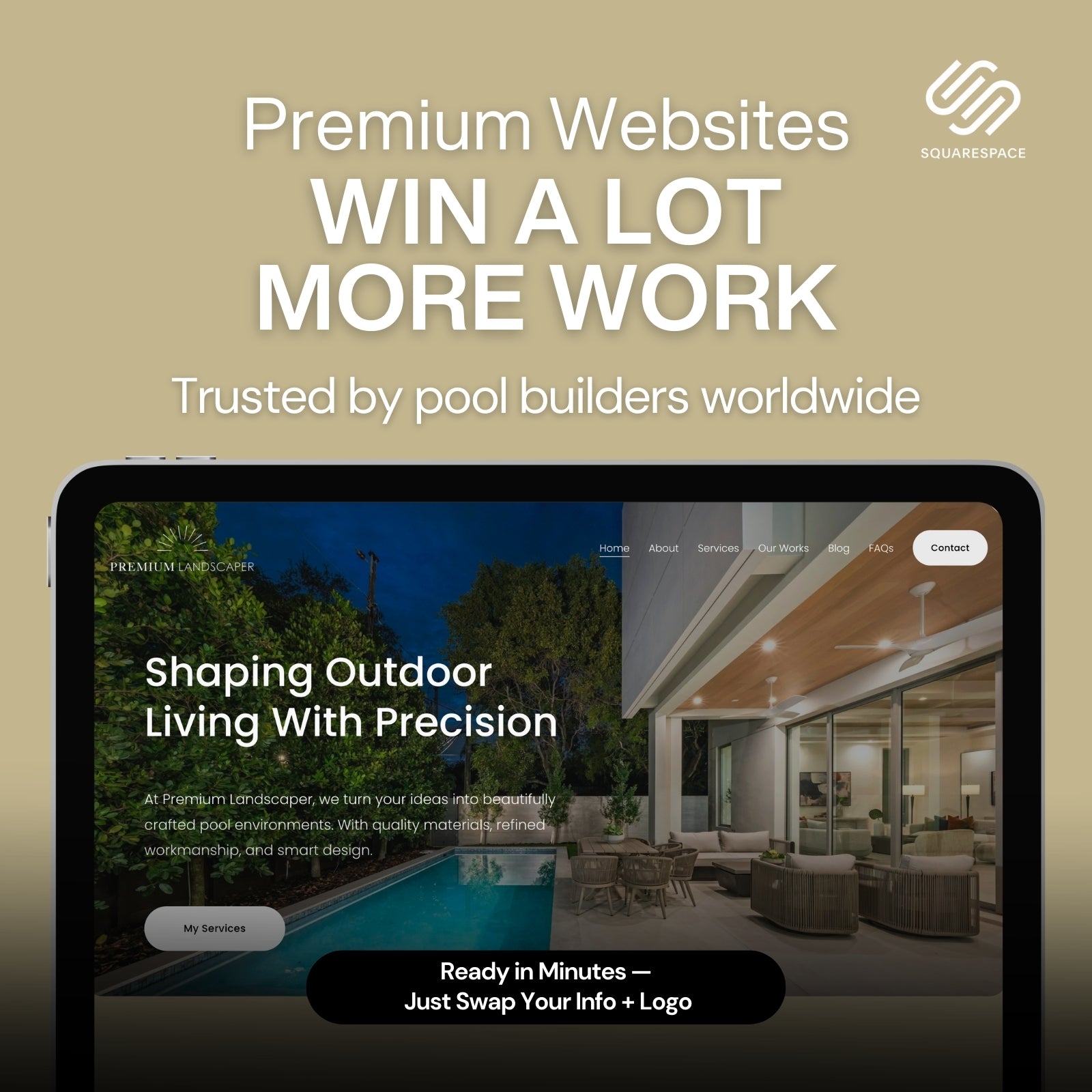 Pool Builder Website Template